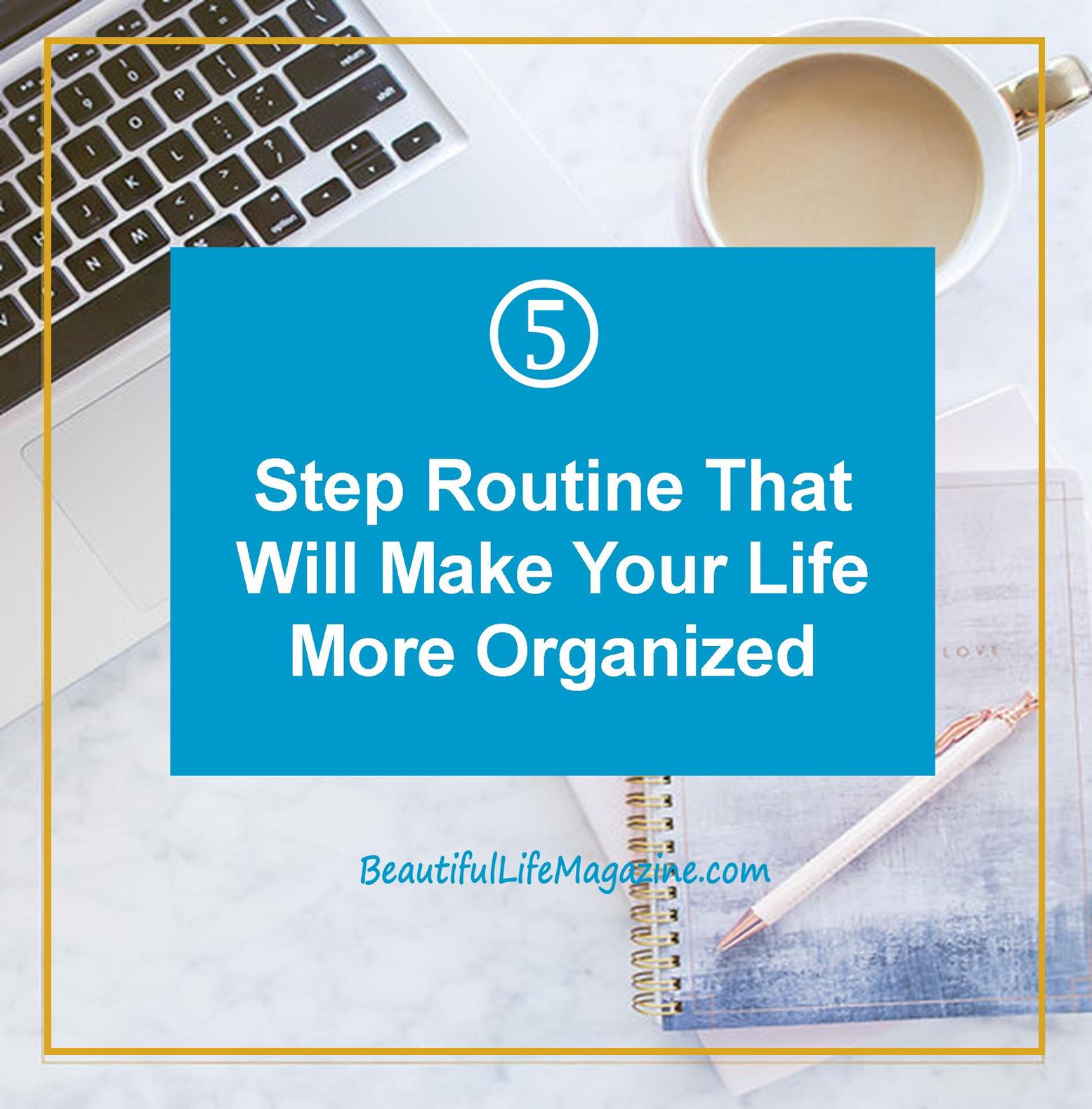 Whenever I start feeling overwhelmed and not so organized, I refer to these five steps to get on top of my life again and start enjoying my free time!